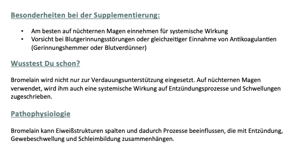 Unterrichtsmaterial Vitalstoffberatung